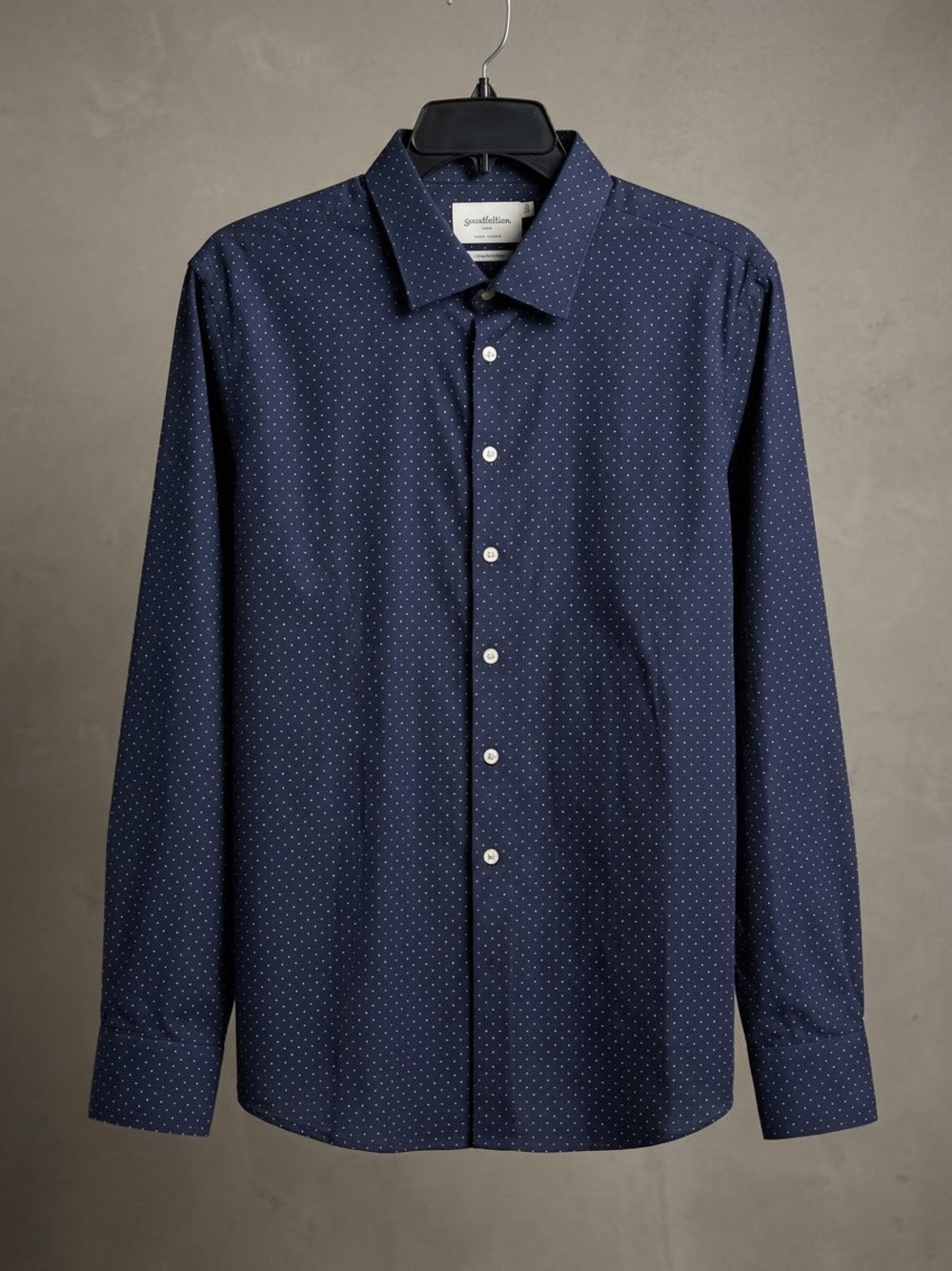 Goodfellow & Co Navy Microdot Button-Down Shirt